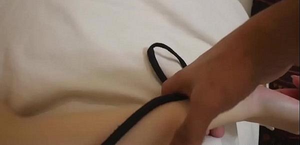  Step bro finger fucking tied up Riley Maes pussy